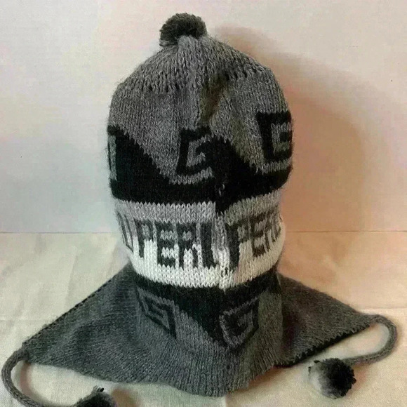 PERUVIAN ALPACA TRENDY HANDMADE SOFT KNIT REVERSIBLECHULLO BEANIE‎ - Picture 1 of 12
